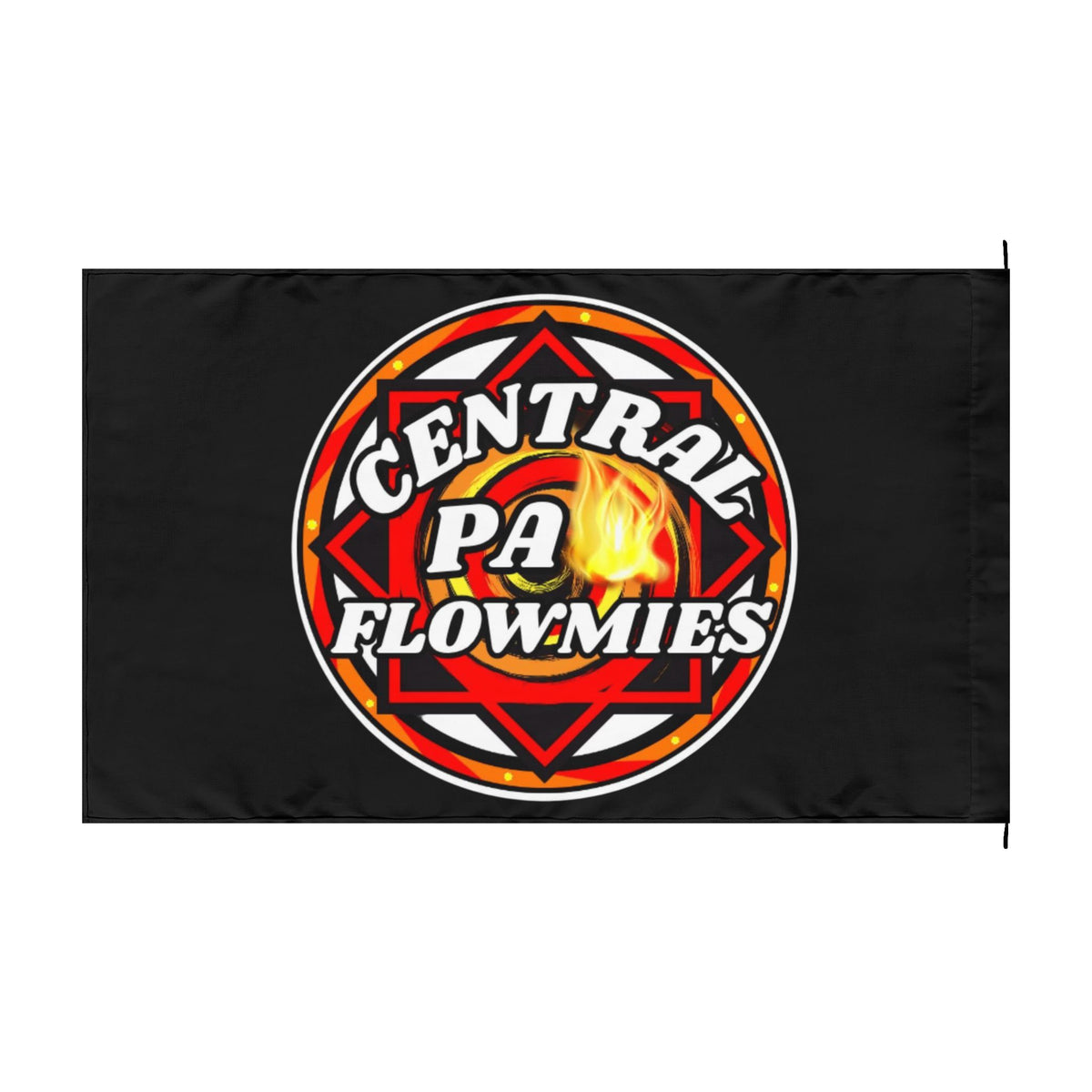 Double-Sided Flag — Central PA Flowmies Firefighter Logo Banner
