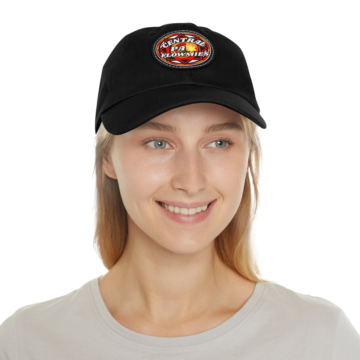 Dad Hat with Leather Patch (Round) CPA LOGO