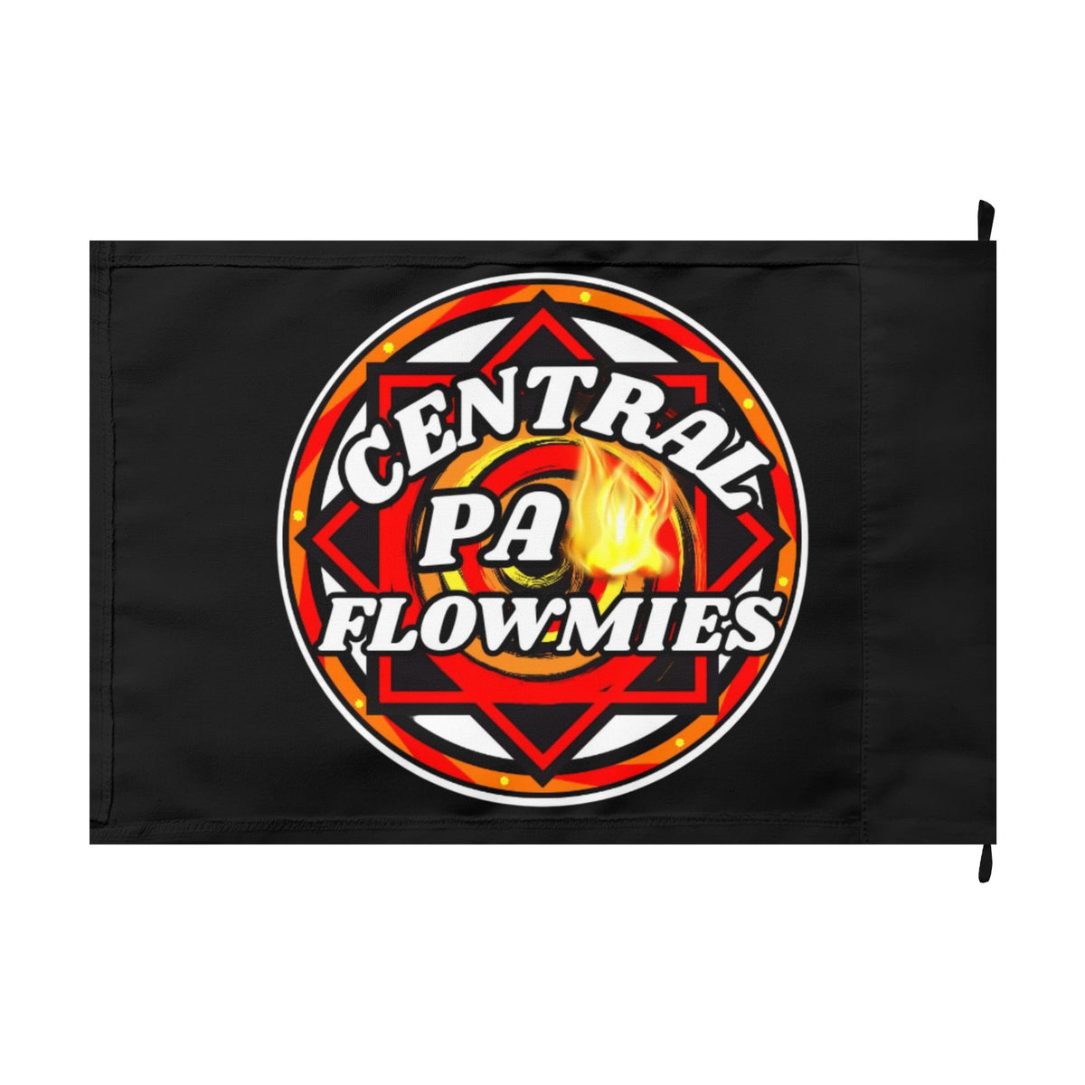 Double-Sided Flag — Central PA Flowmies Firefighter Logo Banner