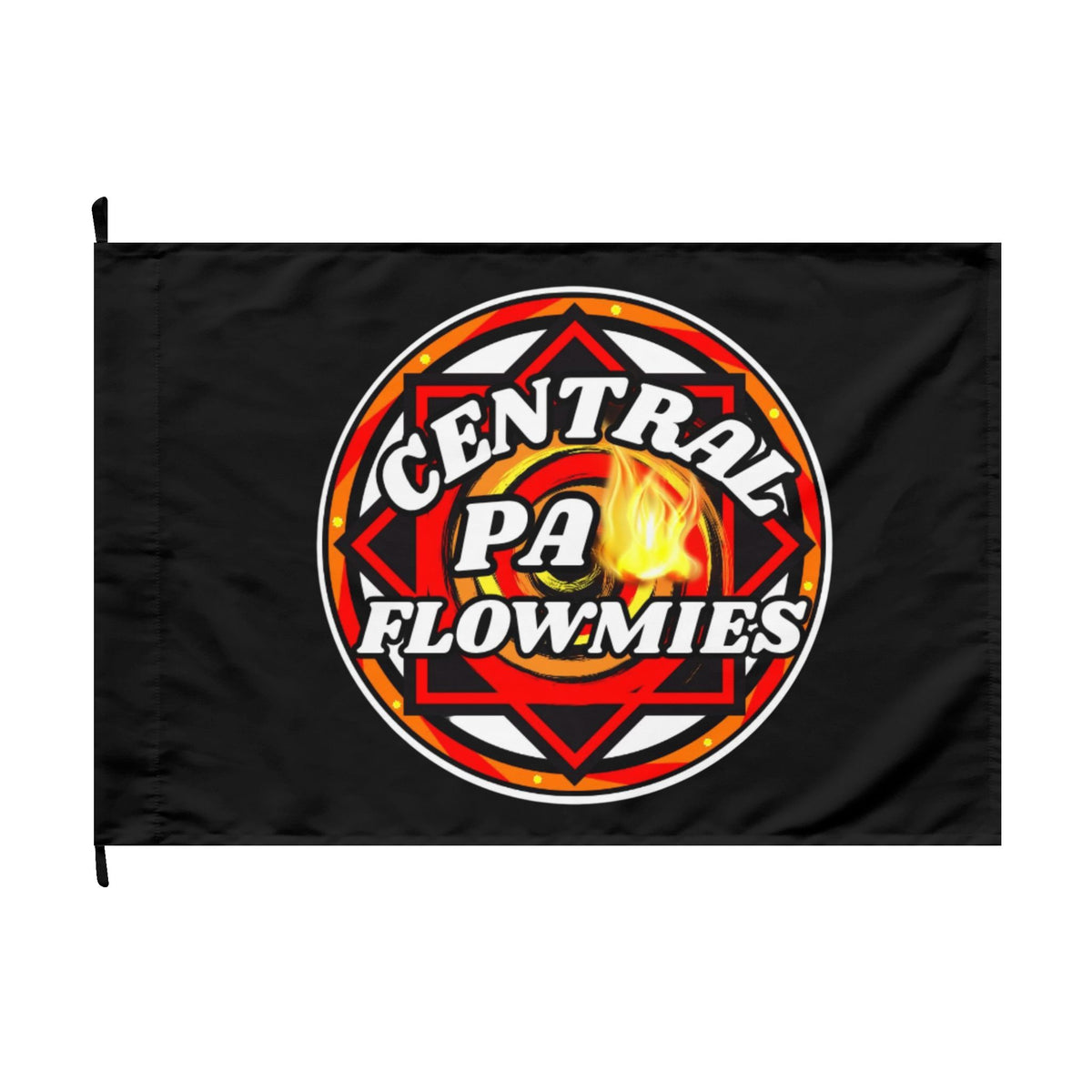Double-Sided Flag — Central PA Flowmies Firefighter Logo Banner