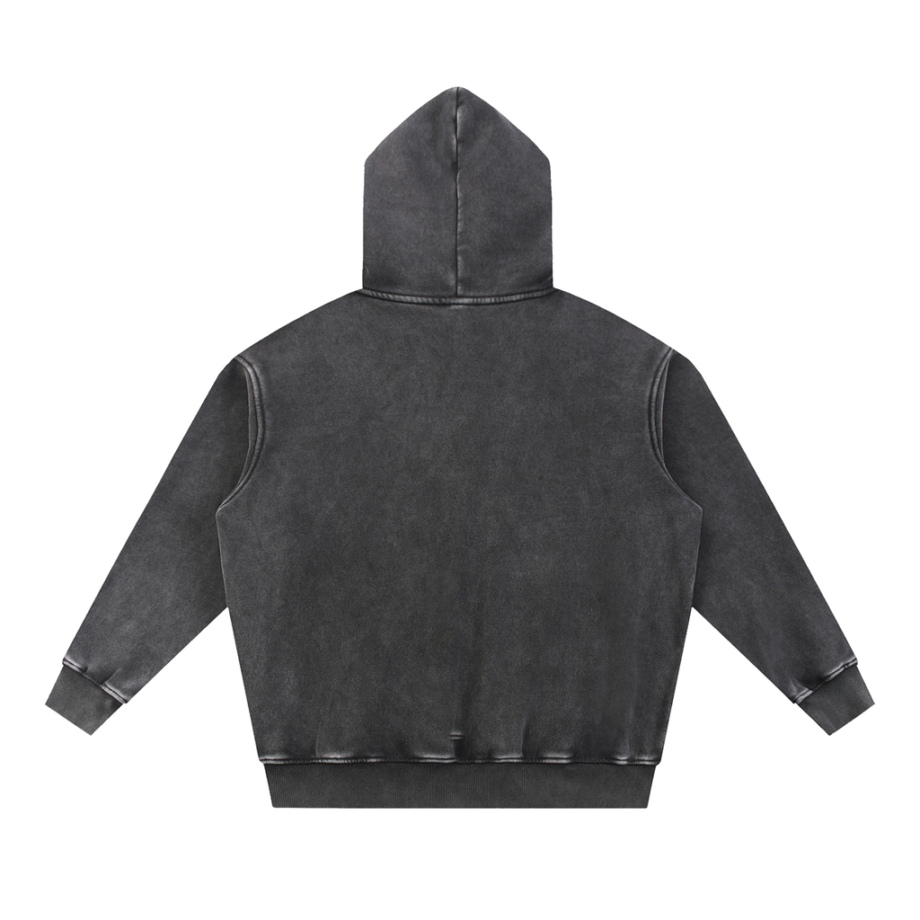 Snow Wash Fleece Oversize Hoodie SDF