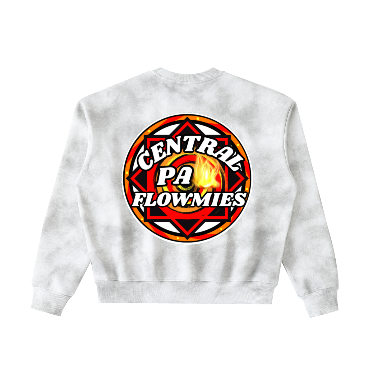 Dirty Washed Boxy Fleeced Sweatshirt CPA LOGO
