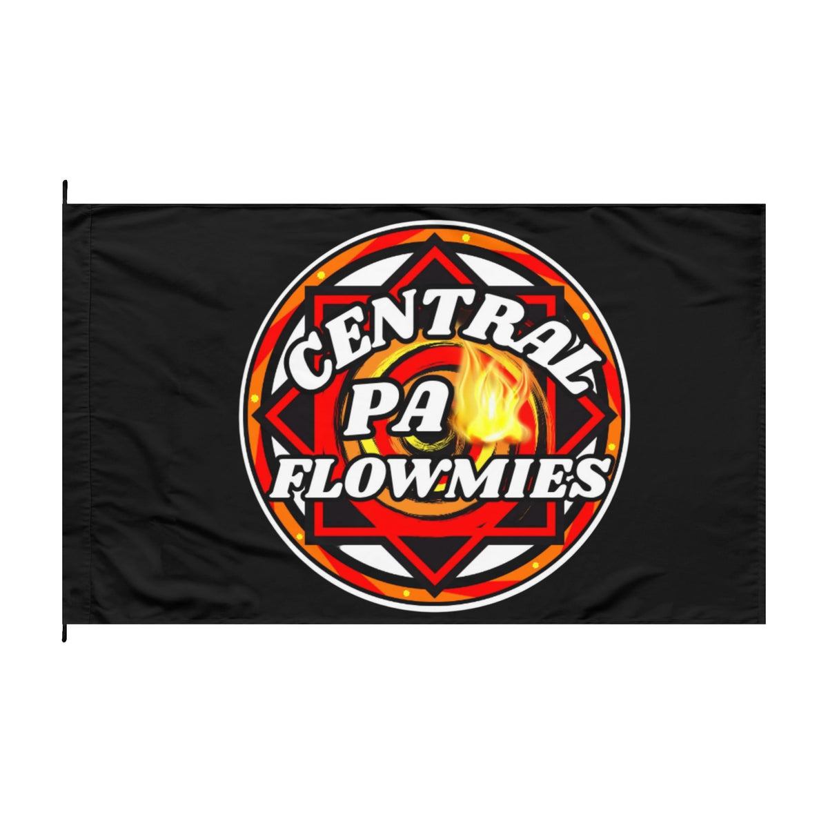 Double-Sided Flag — Central PA Flowmies Firefighter Logo Banner