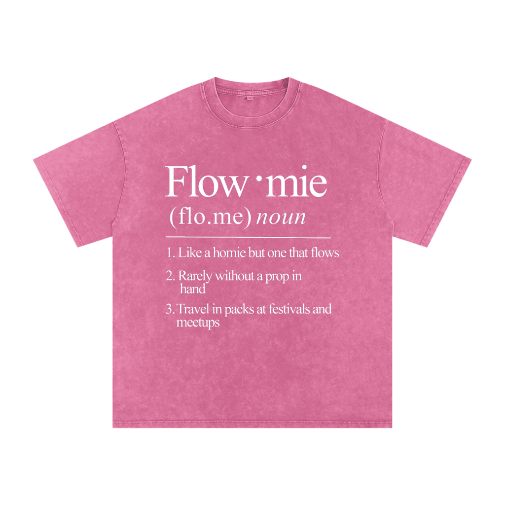 Snow Washed Oversized Cotton T-Shirt FLOWMIE DEFINITION