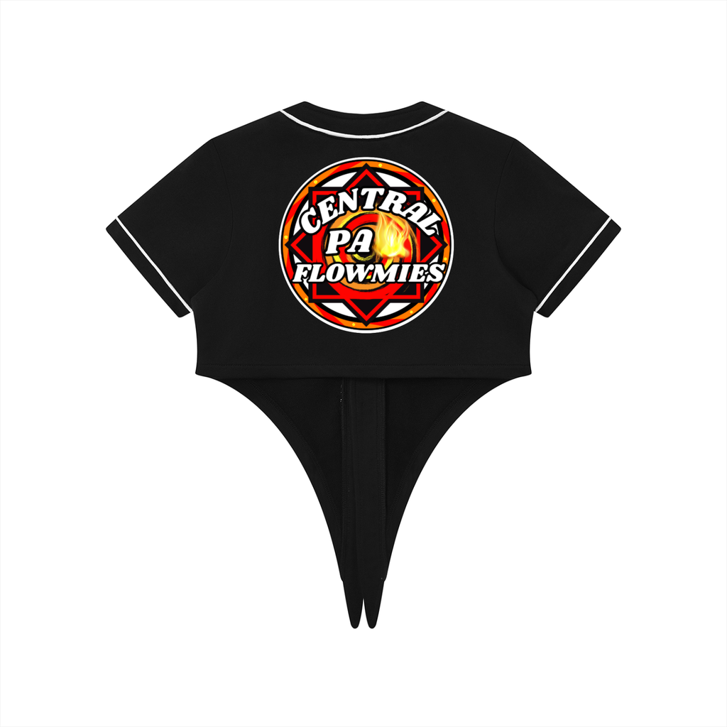 Women's Piping Baseball Jersey Tie up CPA LOGO