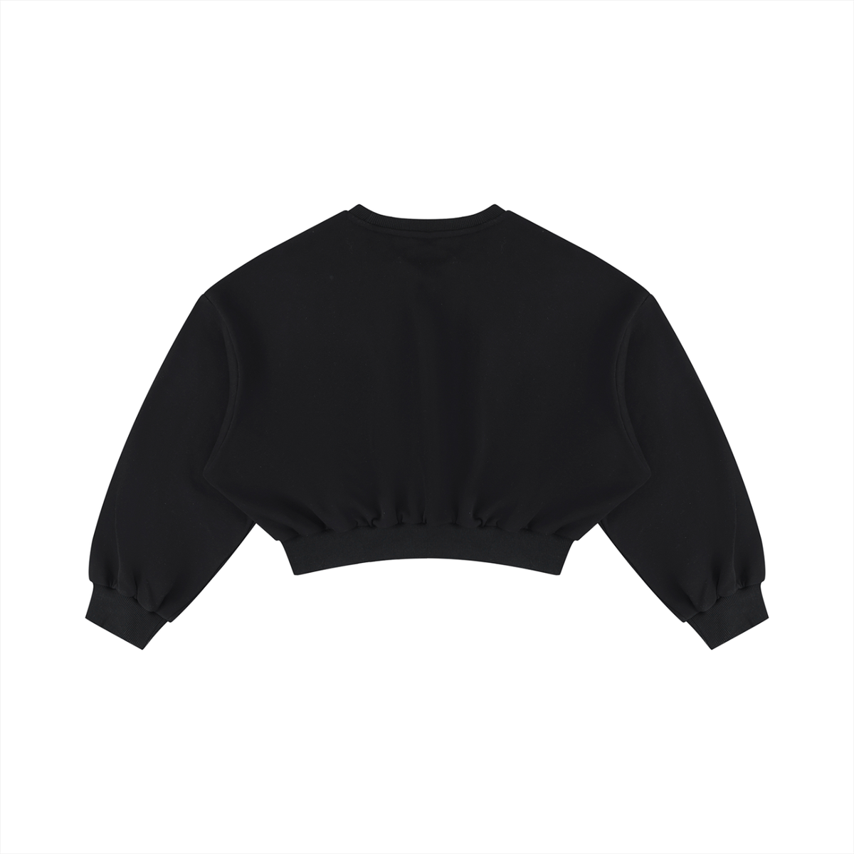Women's Boxy Cropped Crewneck Sweatshirt STOP DROP FLOW