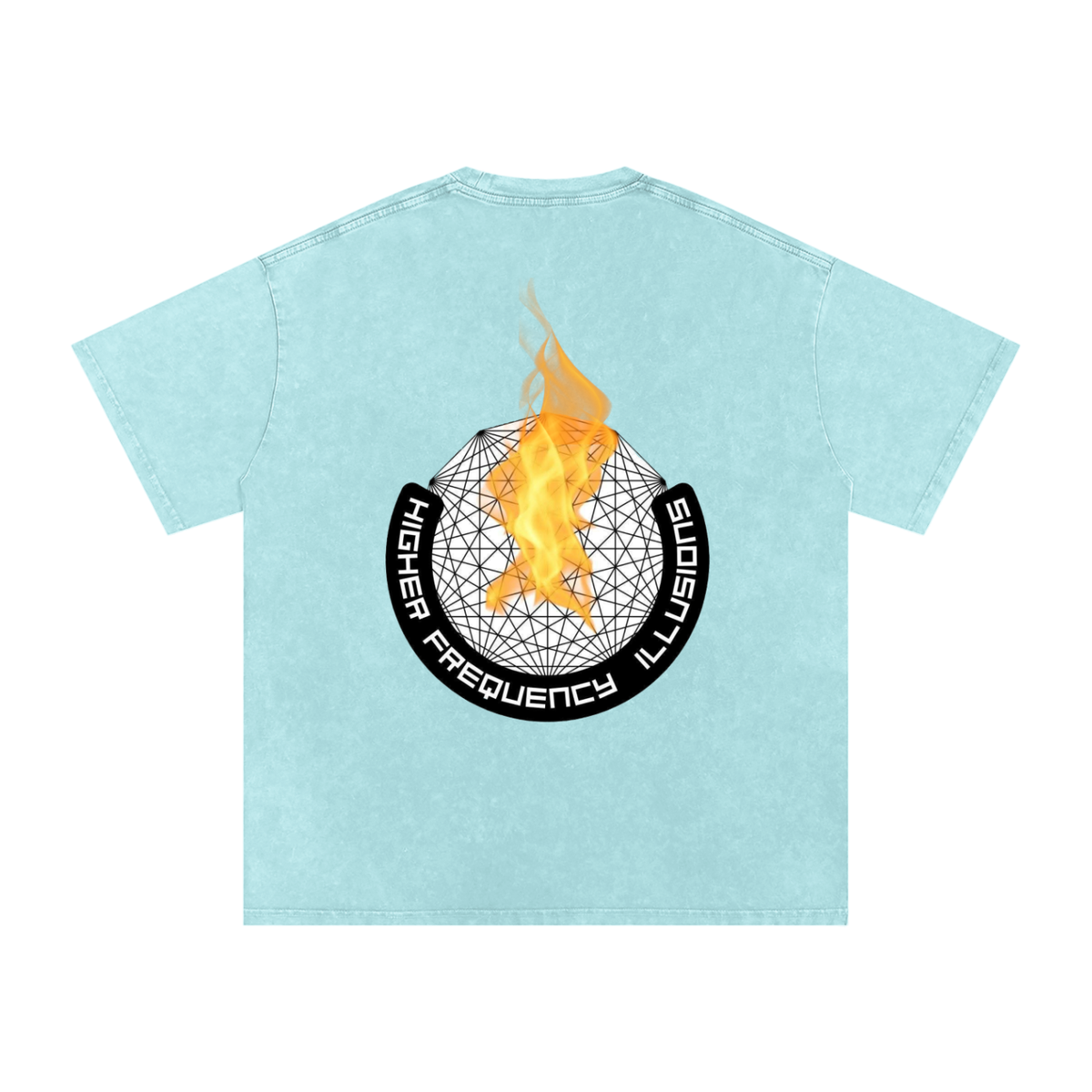 Snow Washed Oversized Cotton T-Shirt