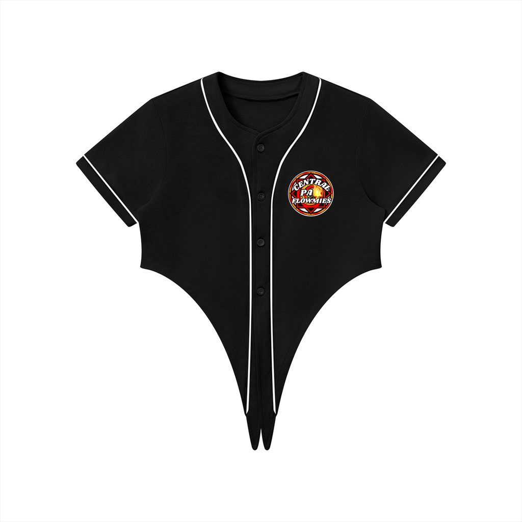 Women's Piping Baseball Jersey Tie up CPA LOGO