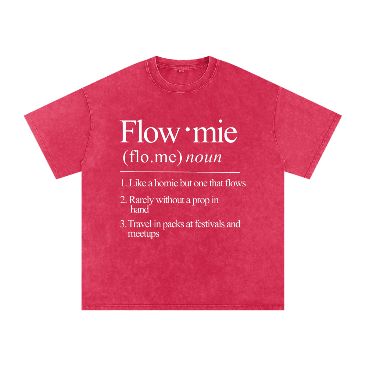 Snow Washed Oversized Cotton T-Shirt FLOWMIE DEFINITION