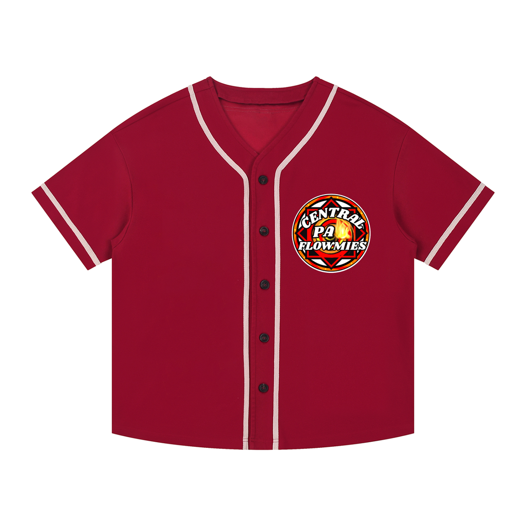 Contrast Piped Button-Up Jersey CPA LOGO