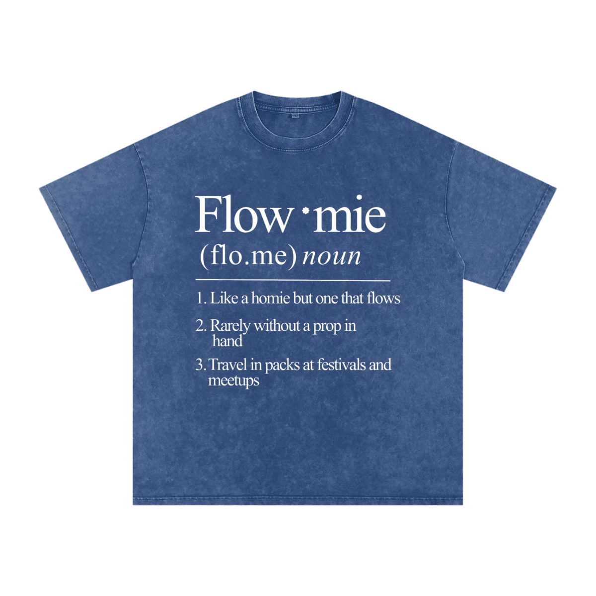 Snow Washed Oversized Cotton T-Shirt FLOWMIE DEFINITION