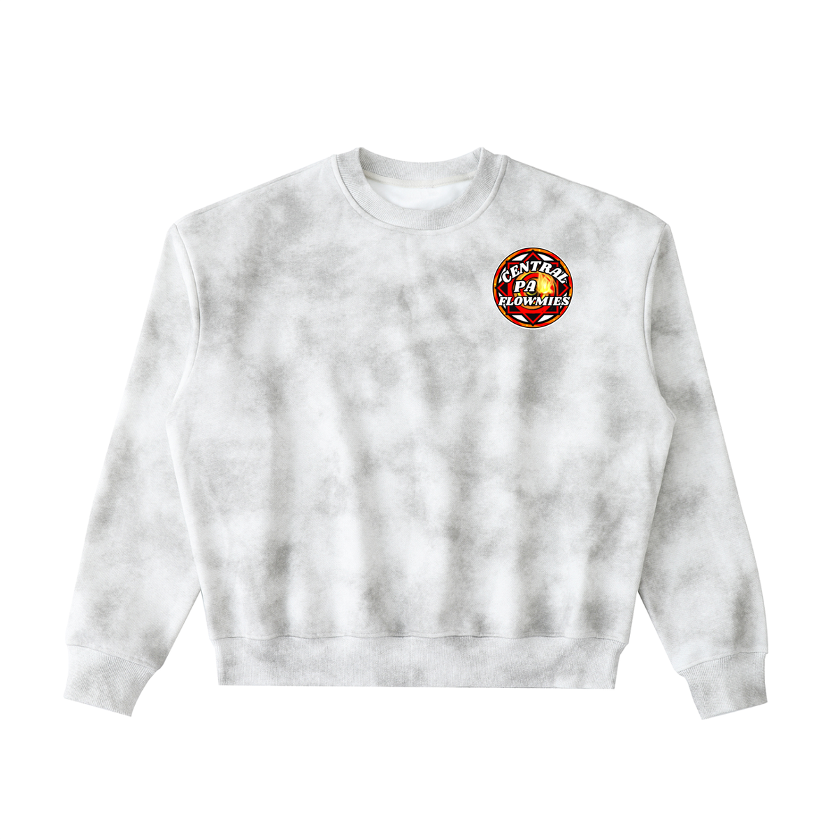 Dirty Washed Boxy Fleeced Sweatshirt CPA LOGO