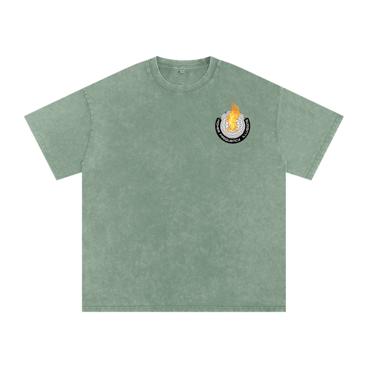 Snow Washed Oversized Cotton T-Shirt
