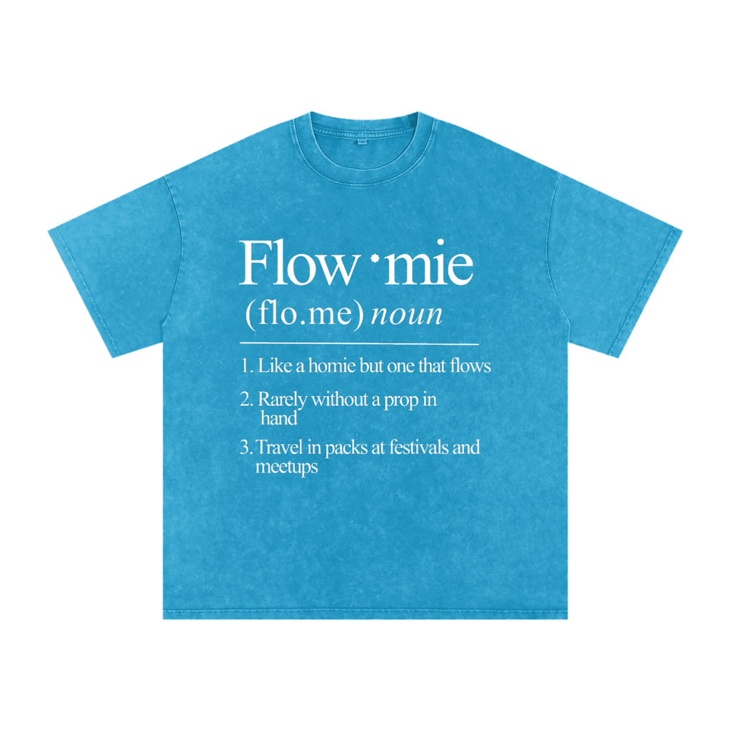 Snow Washed Oversized Cotton T-Shirt FLOWMIE DEFINITION