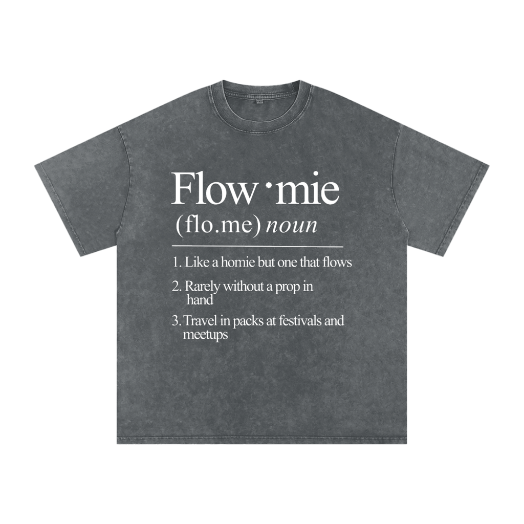 Snow Washed Oversized Cotton T-Shirt FLOWMIE DEFINITION
