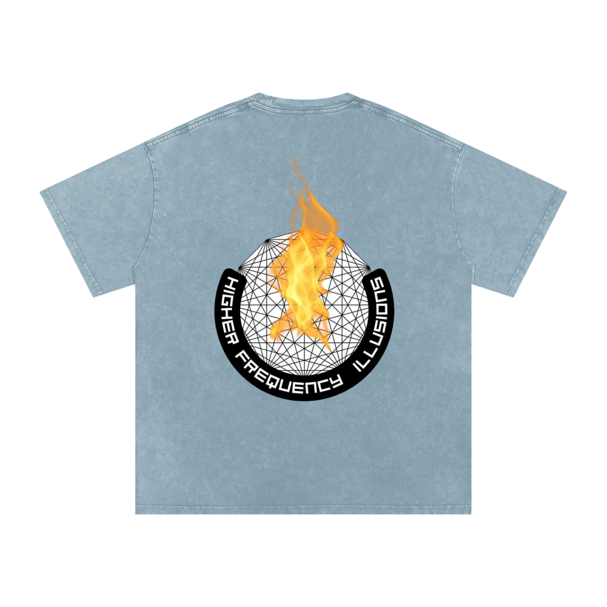 Snow Washed Oversized Cotton T-Shirt