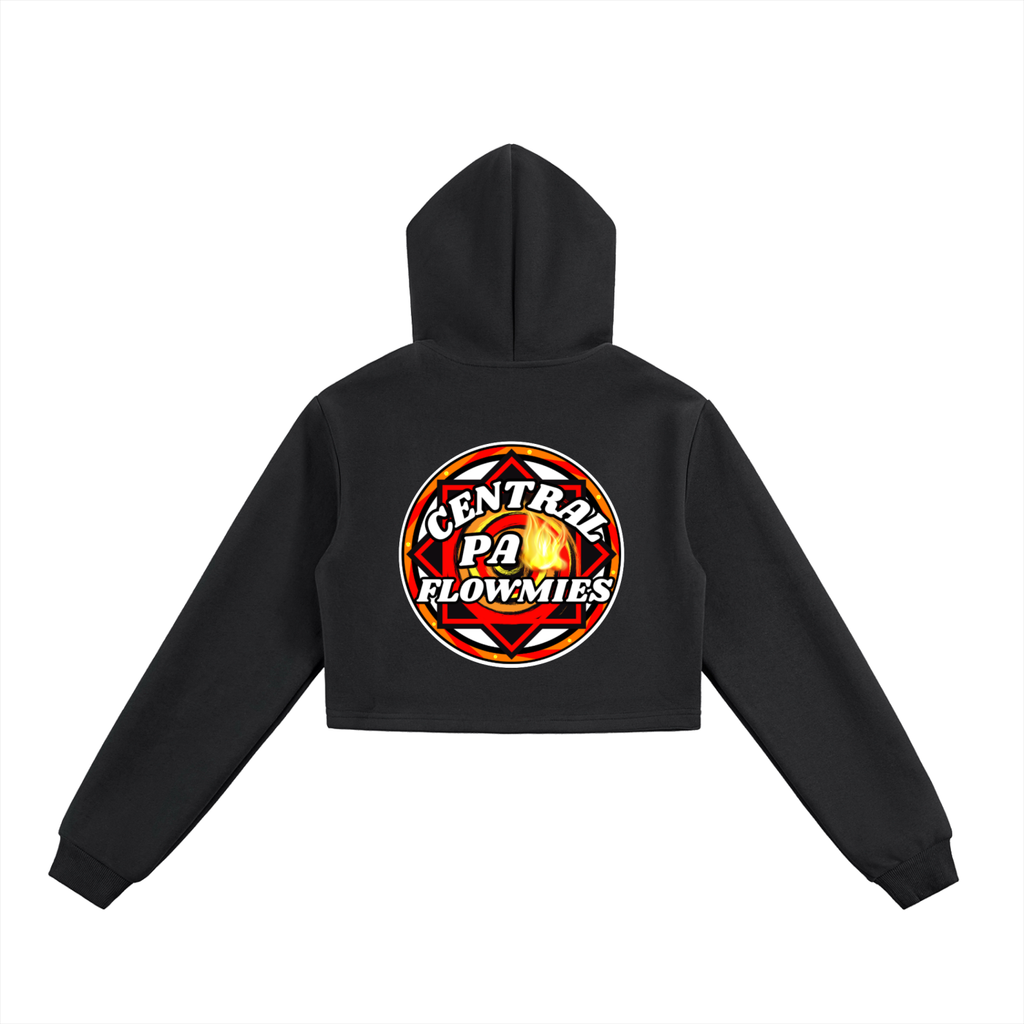Essential Cropped Zip-Up Hoodie CPA LOGO