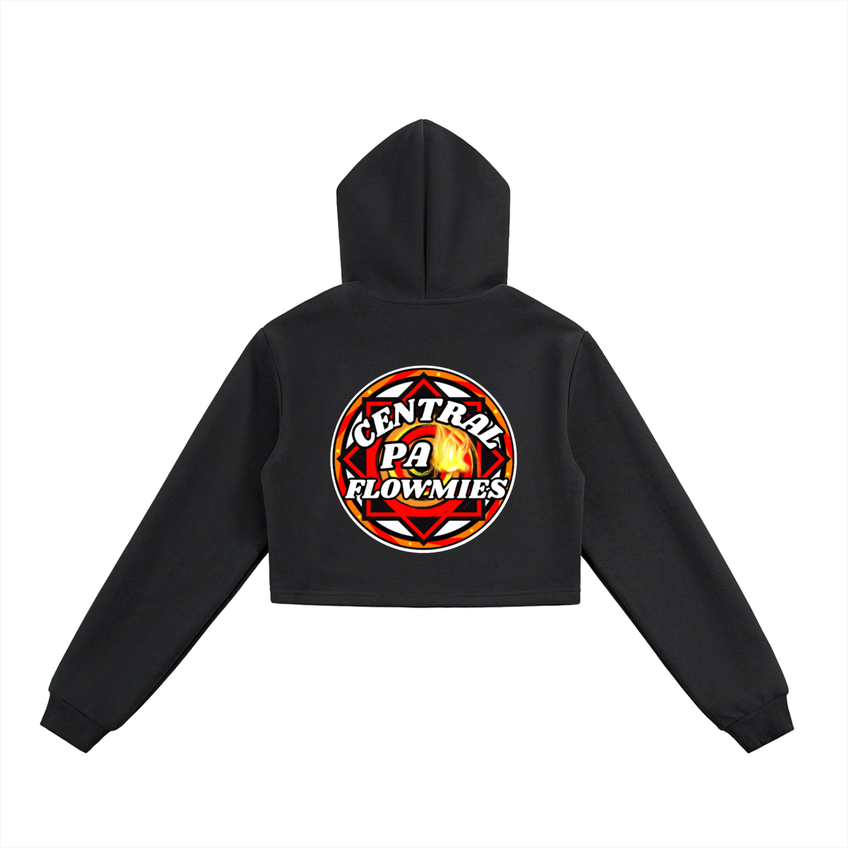 Essential Cropped Zip-Up Hoodie CPA LOGO